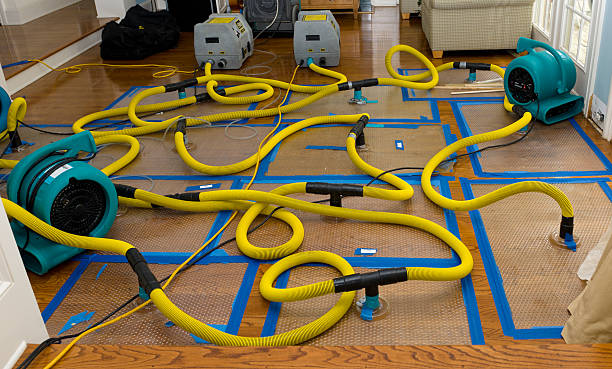 Professional Flood Damage Restoration technician working in West Farmington, ME
